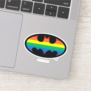 Adesivo Logotipo do Batman Rainbow