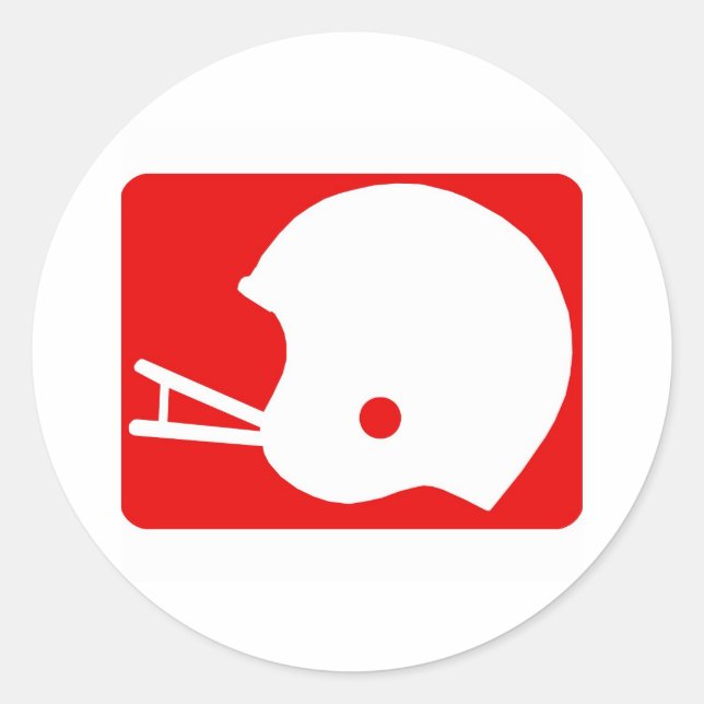 Adesivo logótipo do capacete de futebol (Frente)