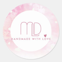 LOGOTIPO DO CÍRCULO HOLLOW DE COR DE ÁGUA DE PINCO