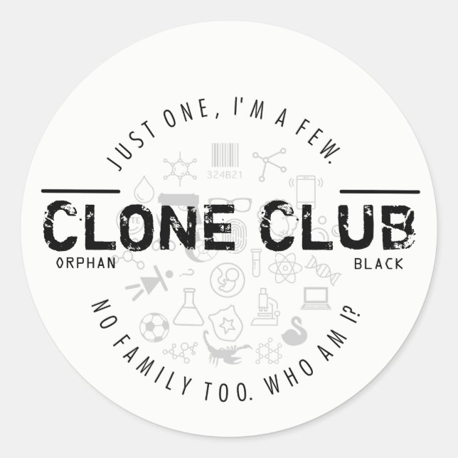Adesivo Logotipo do Clone Club (Frente)