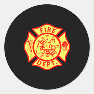 Adesivo Logotipo do Departamento de Bombeiros Símbolo Unif