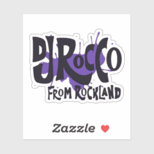 Adesivo logotipo do DJ Rocco From Rockland