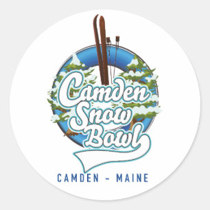 Adesivo Logotipo do esqui Camden Snow Bowl.