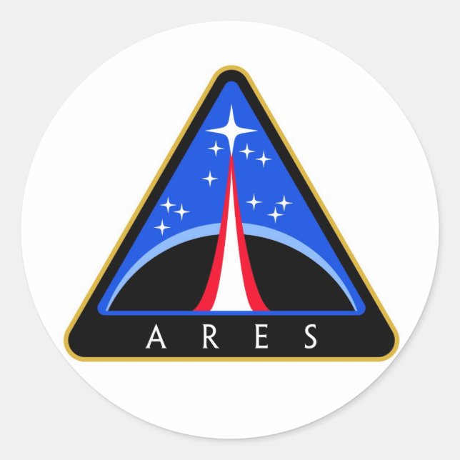 Adesivo Logotipo do foguete Ares NASA (Frente)
