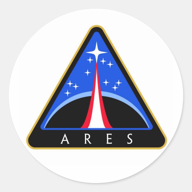 Adesivo Logotipo do foguete Ares NASA (Frente)