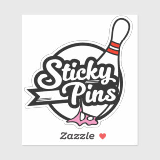 Adesivo Logotipo do grupo de Boliches "Sticky Pins"