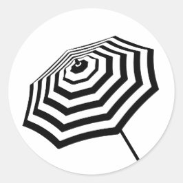 Adesivo Logotipo do guarda-chuva de praia com distribuição
