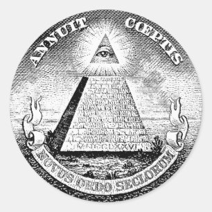 Adesivo logotipo do illuminati