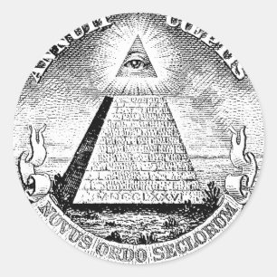 Adesivo logotipo do illuminati