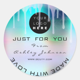 Adesivo Logotipo do Obrigado brilhante Hológrafo Metal Pi