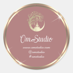 Adesivo Logotipo do obrigado Ioga Compro de habilidade Dou
