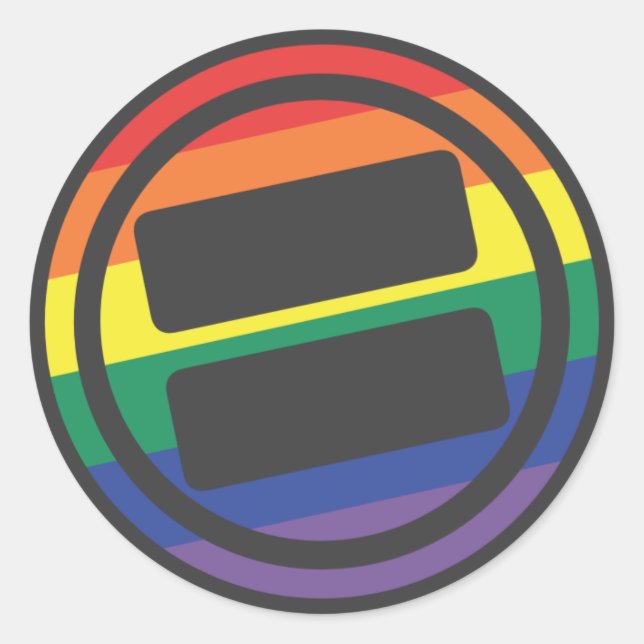 Adesivo Logotipo do Orgulho NOVA - redondo (Frente)