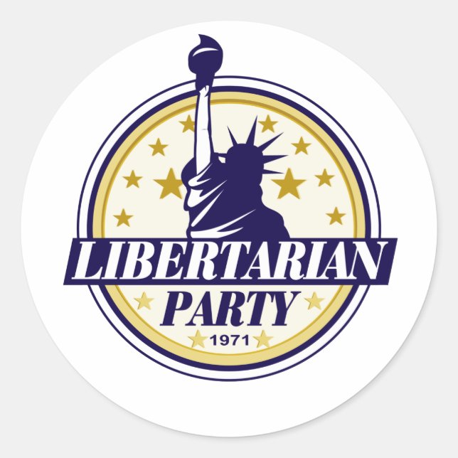 Adesivo logotipo do partido libertário (Frente)