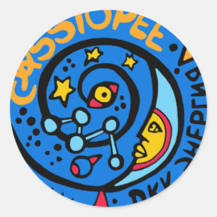 Adesivo Logotipo do patch da missão Mir-Cassiopee