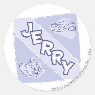 Adesivo Logotipo do queijo azul de Jerry