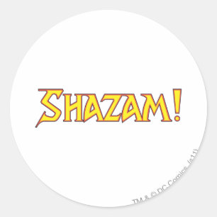 Adesivo Logotipo do Shazam Amarelo/Vermelho