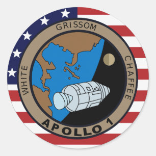 Adesivo Logotipo do Símbolo da Missão Apollo 1