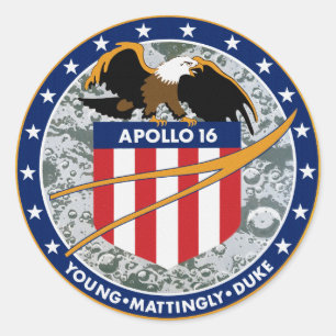 Adesivo Logotipo do Símbolo da Missão da NASA Apollo 16