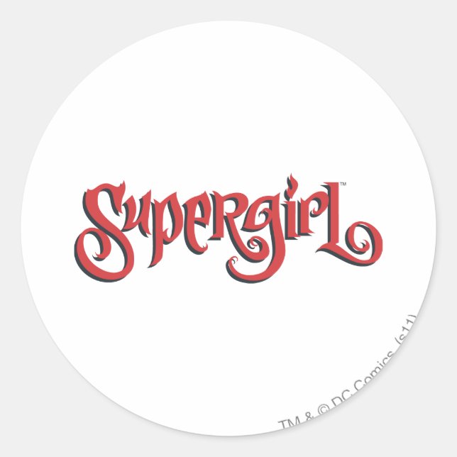 Adesivo Logotipo do vermelho de Supergirl (Frente)