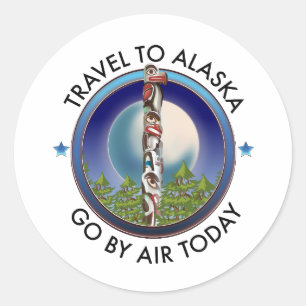 Adesivo Logotipo do viagem do Alaska