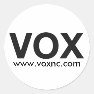 Adesivo Logotipo do VOX (etiqueta)