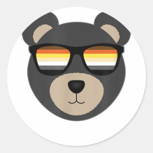 Adesivo Logotipo dos óculos solares do gay Bear