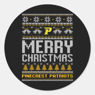Adesivo Logotipo dos Patriotas Pecados Feliz Natal Suor Fe