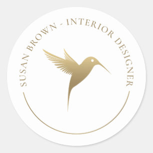 Adesivo Logotipo Dourado para aves de conservação