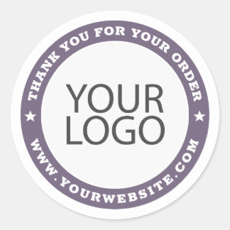 Adesivo Logotipo e site personalizados modernos de negócio