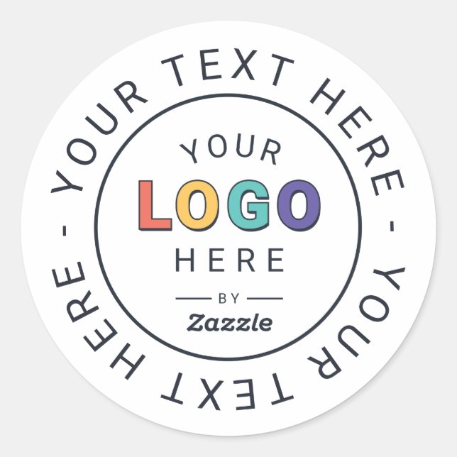 Adesivo Logotipo e Texto Personalizado Empresarial (Frente)