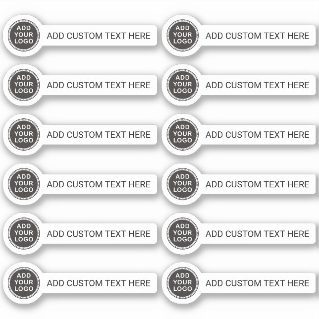 Adesivo Logotipo e texto personalizados (Frente)