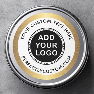 Adesivo Logotipo e texto personalizados de borda de grada