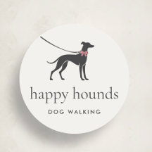 Logotipo Elegante de Passeador de Cães Clássico co