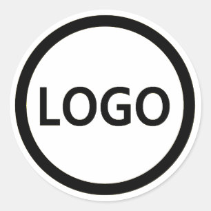 Adesivo Logotipo Empresarial Círculo Redondo Personalizado