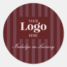 Logotipo Empresarial Listras Burgundy Luxo