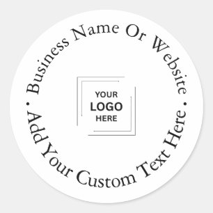 Adesivo Logotipo Empresarial   Moderno Minimalista Branco 