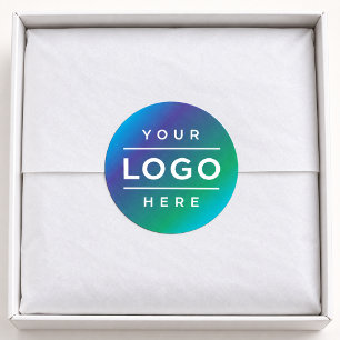 Adesivo Logotipo Empresarial Personalizado em Círculo e Co