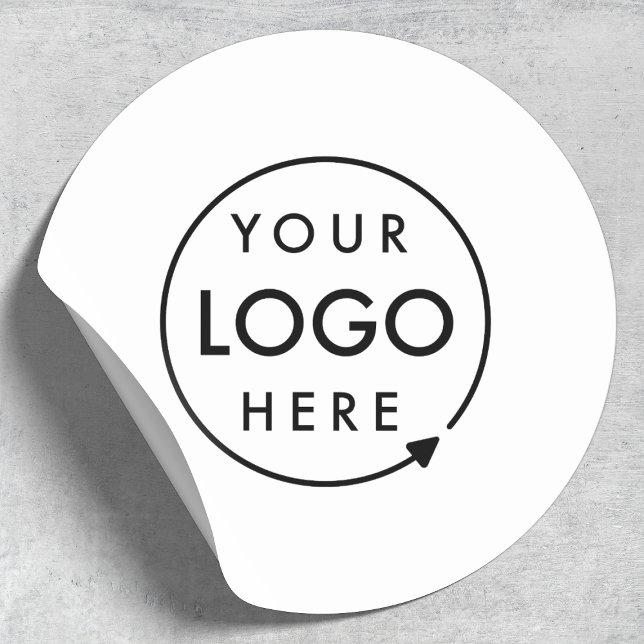 Adesivo Logotipo Empresarial Profissional Moderno Minimal  (Put your branding front and center with these logo stickers)