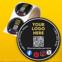 Logotipo Empresarial QR Mídia Social