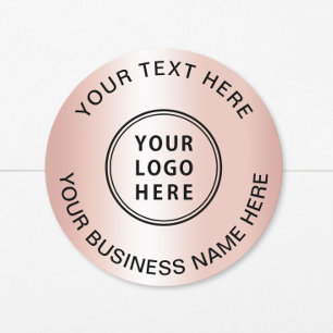 Adesivo Logotipo Empresarial Rose Gold
