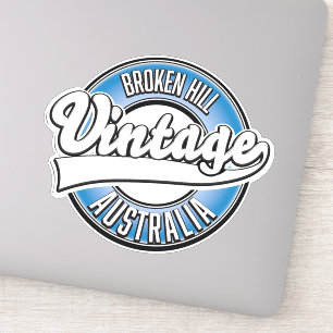 Adesivo Logotipo estilo vintage de Broken Hill Austrália.