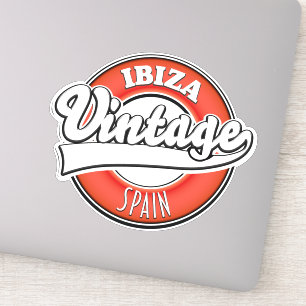 Adesivo Logotipo estilo vintage de Ibiza Espanha