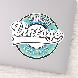 Adesivo Logotipo estilo vintage Fremantle Austrália.