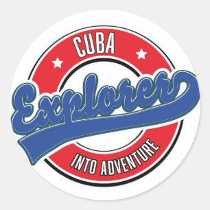 Adesivo logotipo explorador de Cuba na aventura