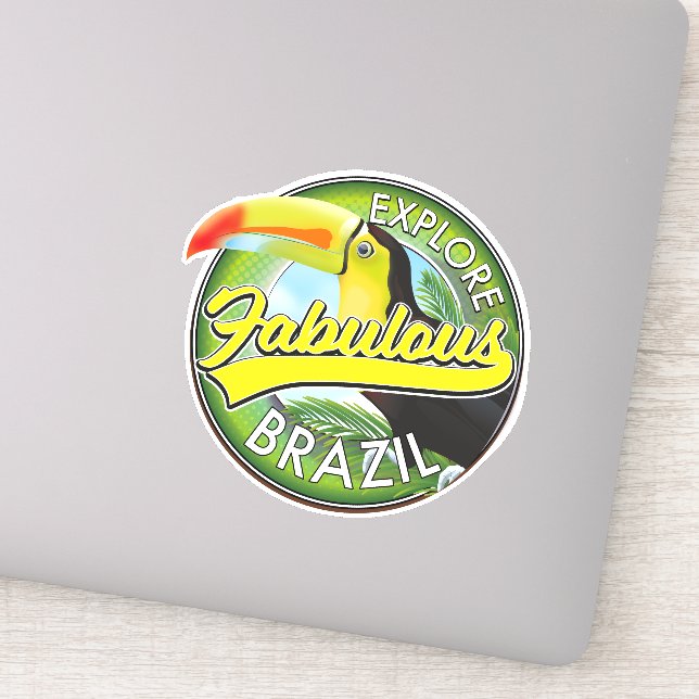 Adesivo Logotipo Explorar Brasil Fabuloso (Detalhe)