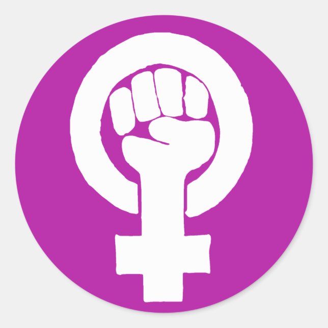 Adesivo Logotipo, feminista / feminista, igualdade / igual (Frente)