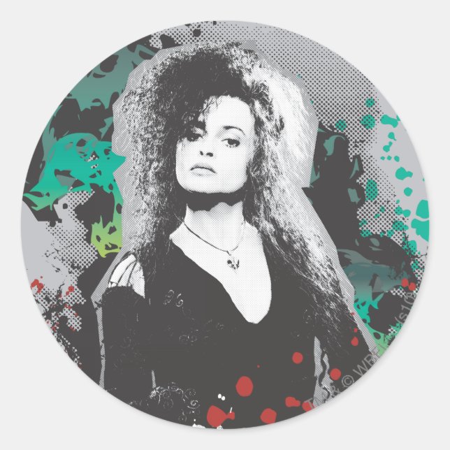 Adesivo Logotipo Gráfico de Bellatrix Lestrange (Frente)