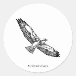 Adesivo Logotipo Hawk de Swainson (com título)