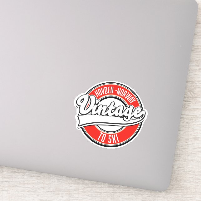 Adesivo logotipo hovden norway (Detalhe)