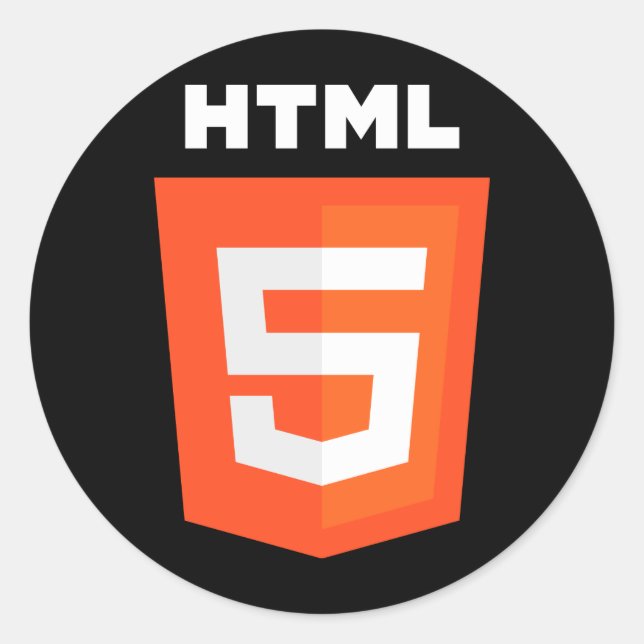 Adesivo Logotipo HTML 5 (Frente)